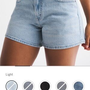 Abercrombie & Fitch Light Blue Jean Shorts